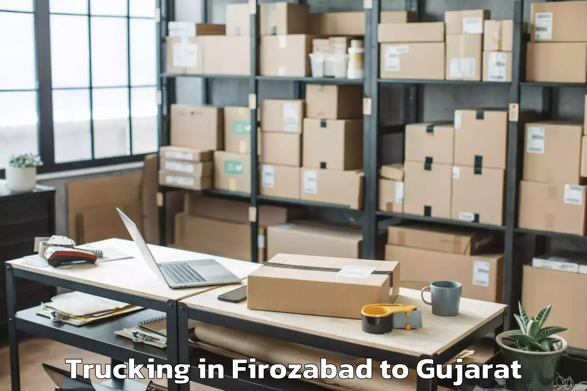 Expert Firozabad to Himatnagar Trucking